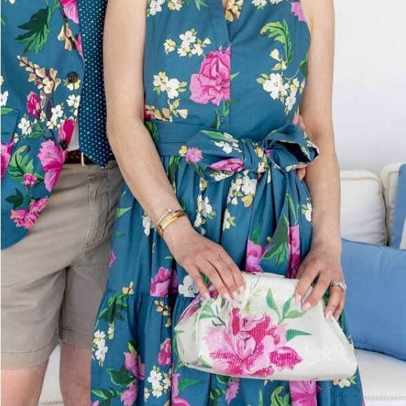 Vineyard Vines Churchill Downs Kentucky Derby 150 tiered dress sz 12 NWT - Picture 2 of 13